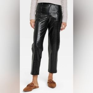 🖤A New Day Women's High-Rise Faux Croc Pants